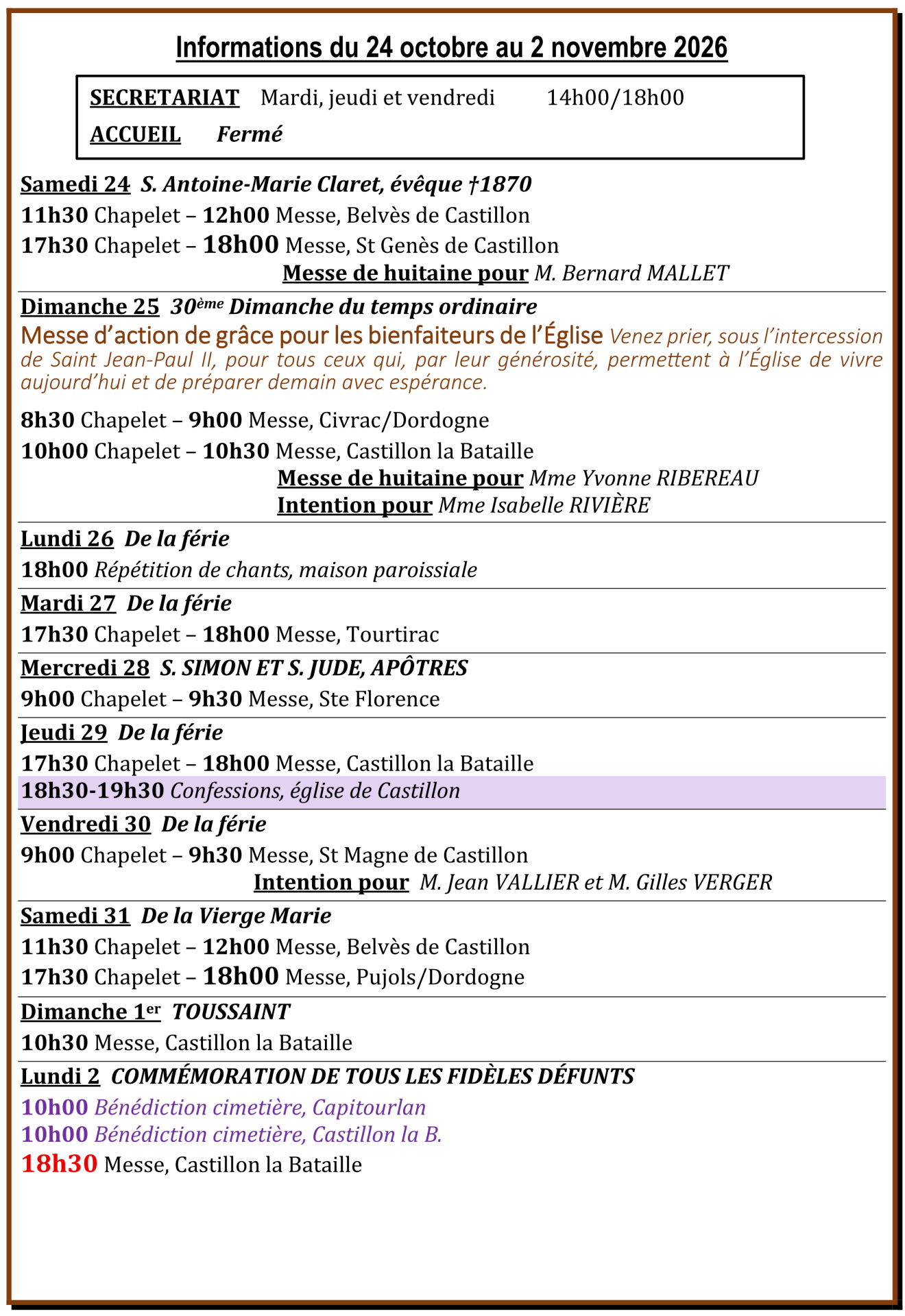 Annonces 25oc